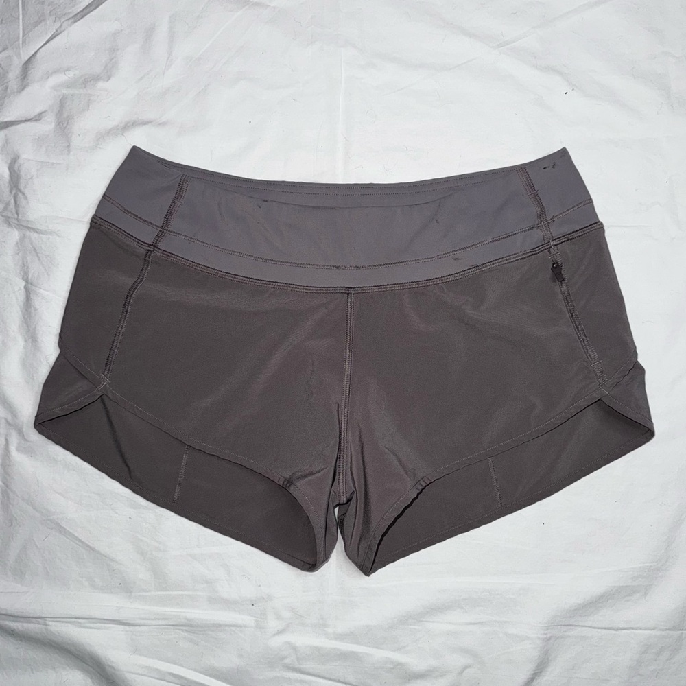 CRZ Yoga - Gray Women's Speed Up Athletic Shorts Running Shorts